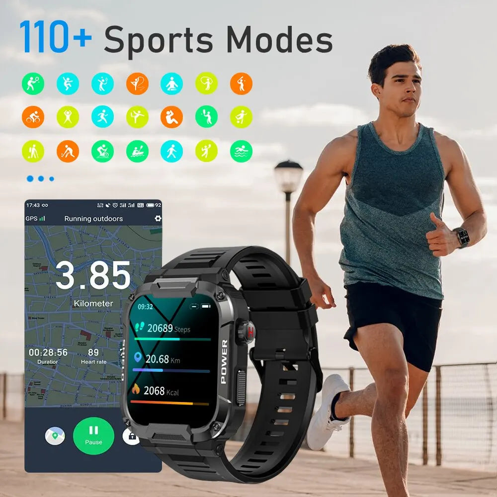 Outdoor Military style Smart Watch